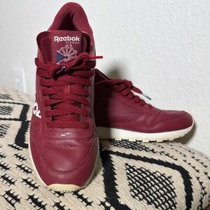 Reebok Classic Maroon Athletic Shoes